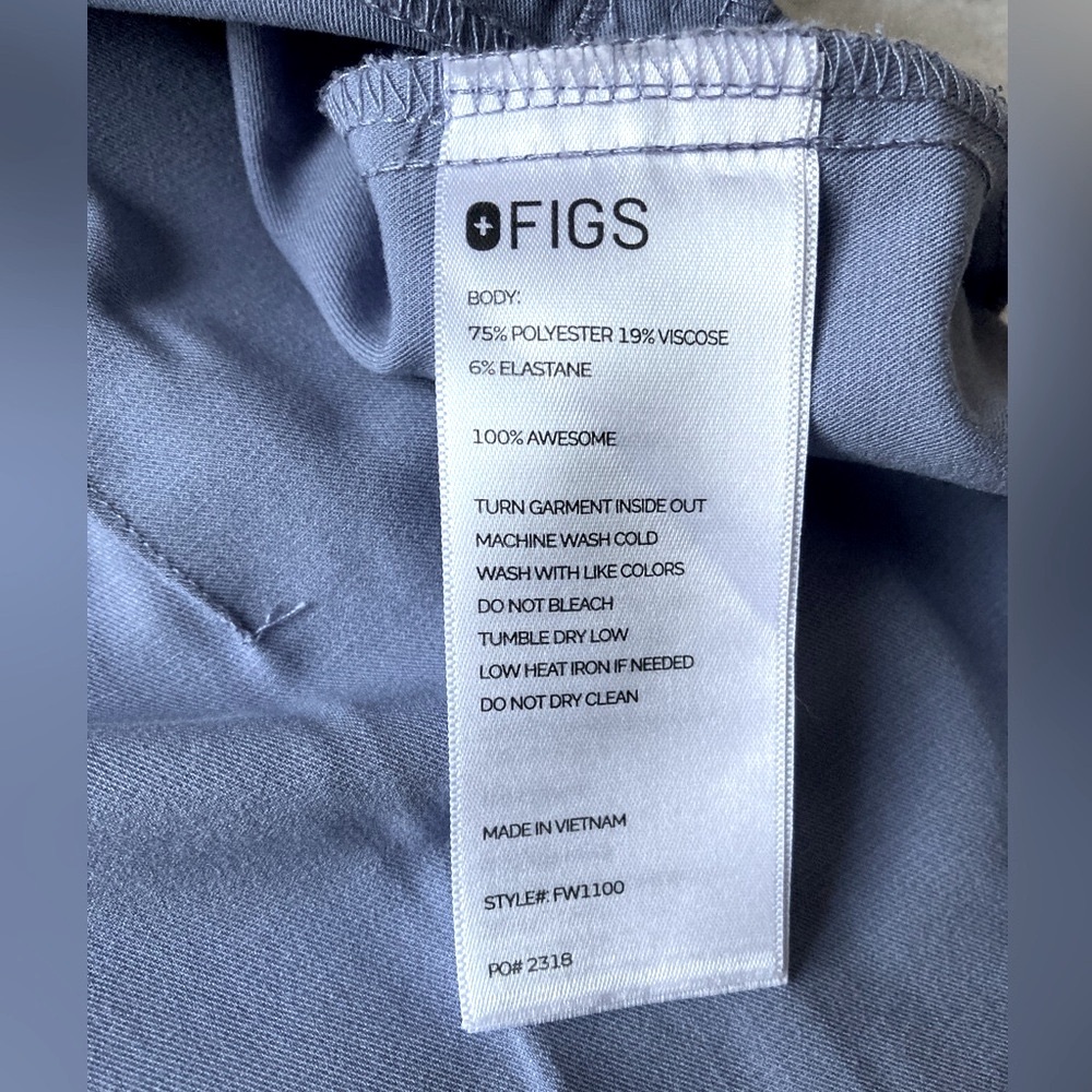FIGS Vapor Blue Space Dye Scrub Set (Zamora Joggers + Casma) - Picture 6 of 7